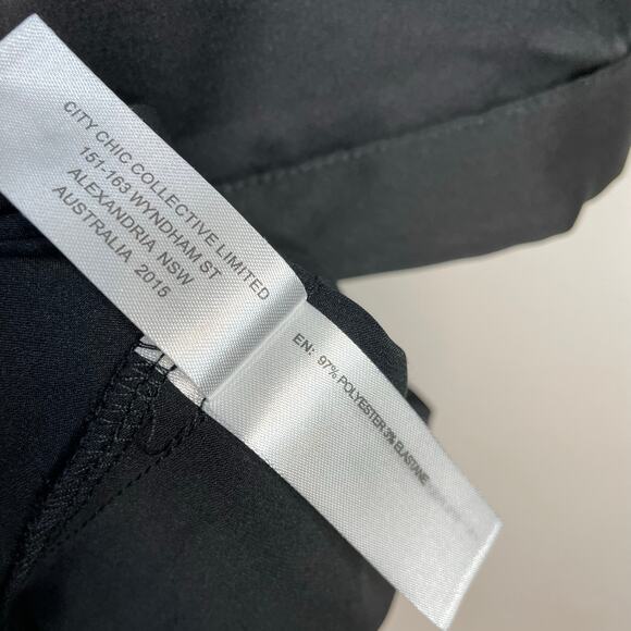 Fox & Royal City Chic Long Black Satin Robe Classic Minimalist Plus Size 18 M - Picture 13 of 15